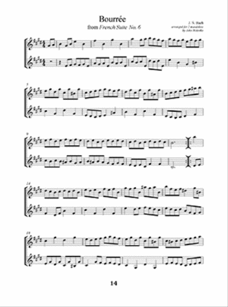 J. S. Bach Mandolin Duets Mandolin scores gallery preview page 3