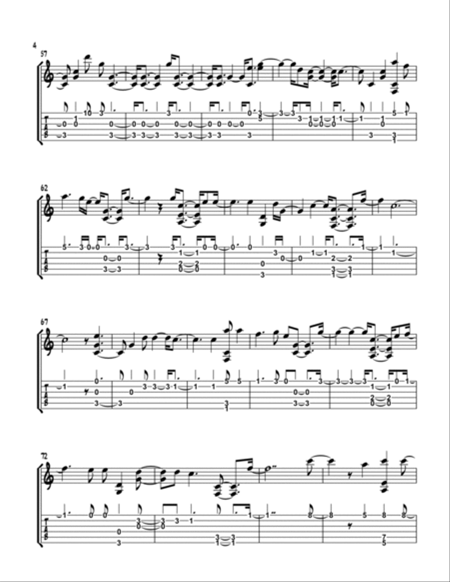 Holy Forever Guitar Tablature scores gallery preview page 4