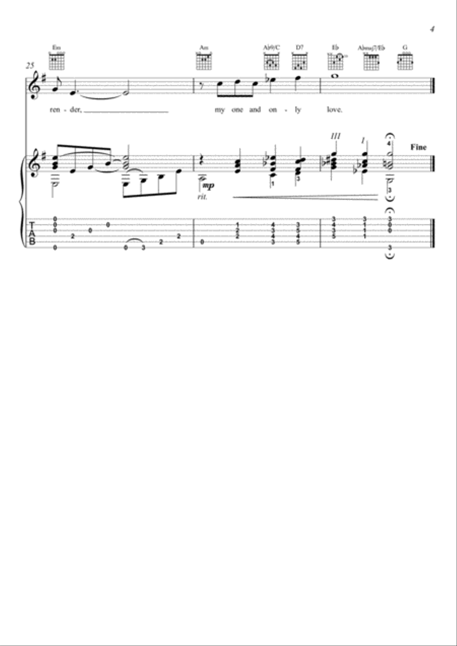 My One And Only Love String Duet scores gallery preview page 4
