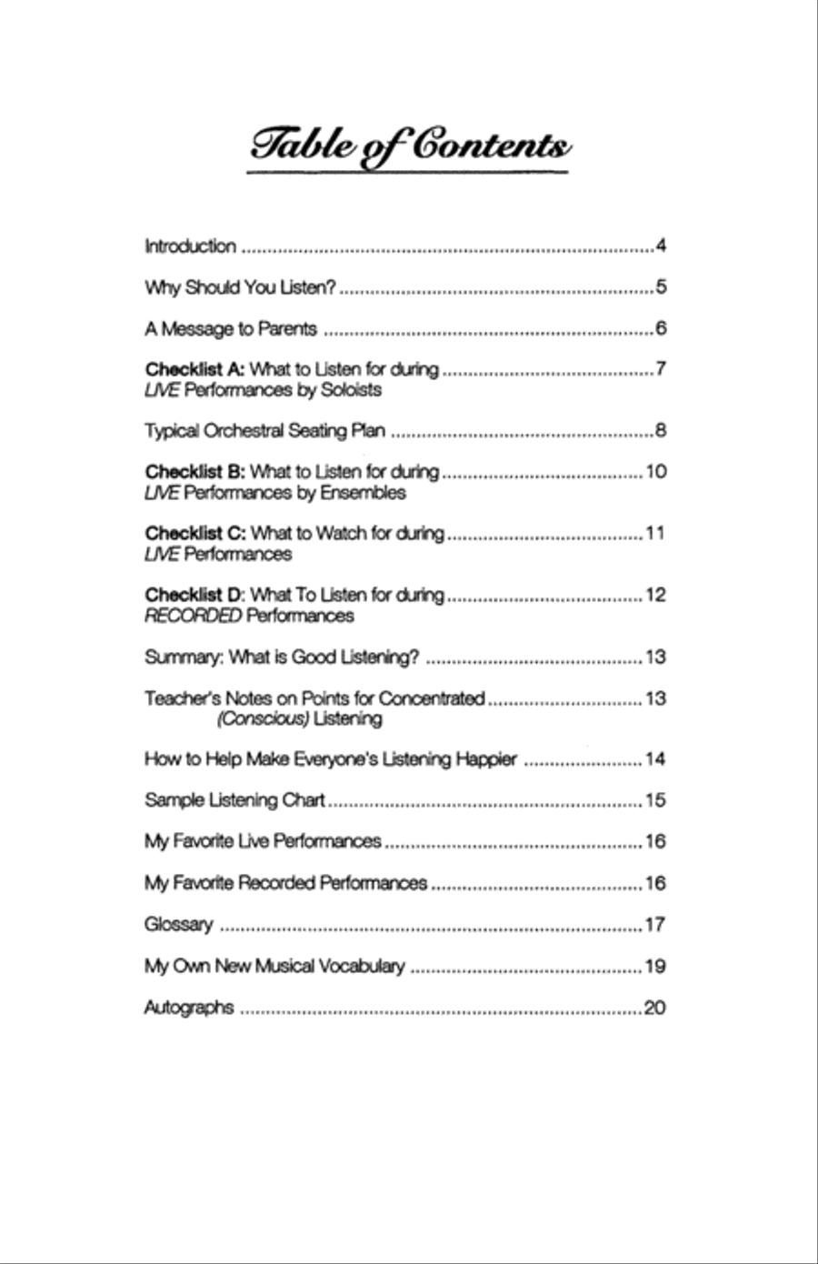 Happy Listening Guide Collection / Songbook scores gallery preview page 7