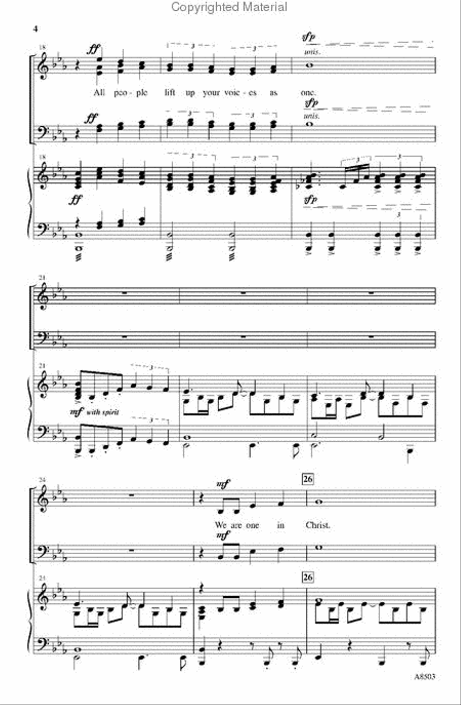 Celebration Praise! 4-Part scores gallery preview page 4