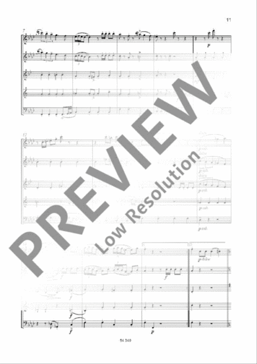 Happy Birthday Woodwind Quintet scores gallery preview page 8