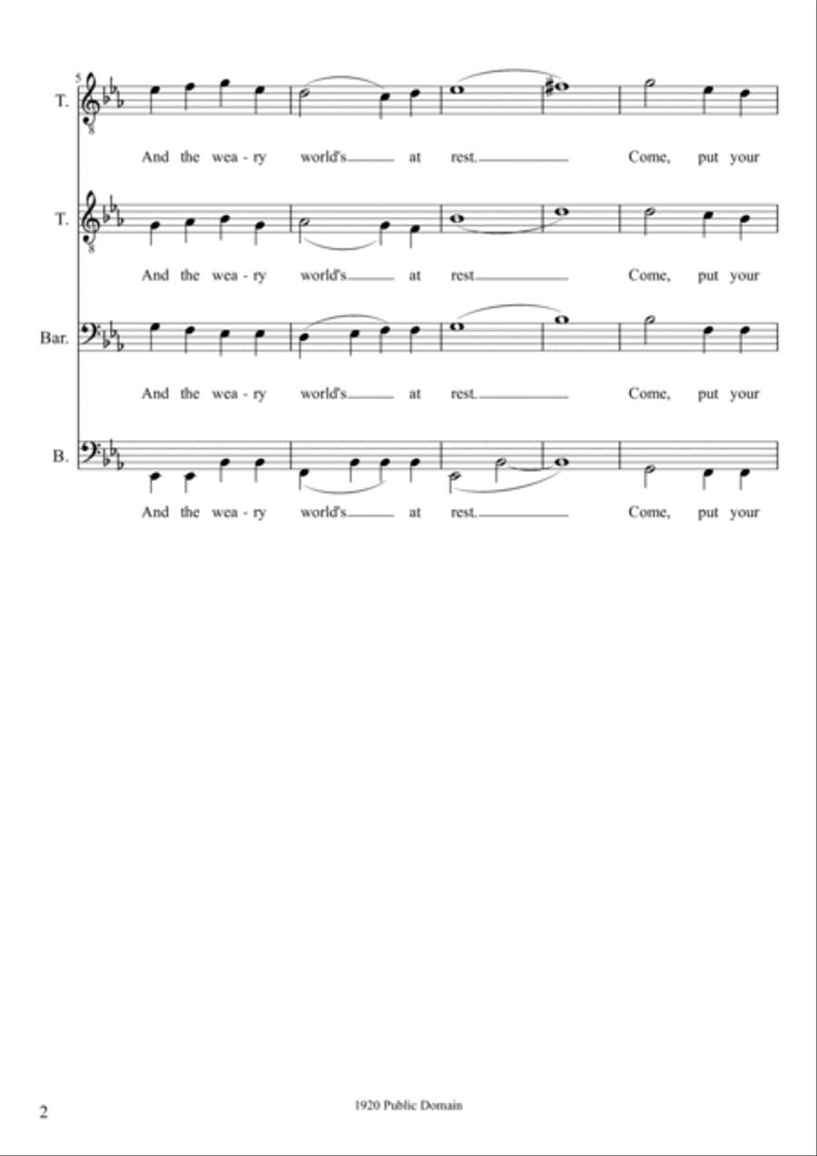 Whispering TTBB scores gallery preview page 2