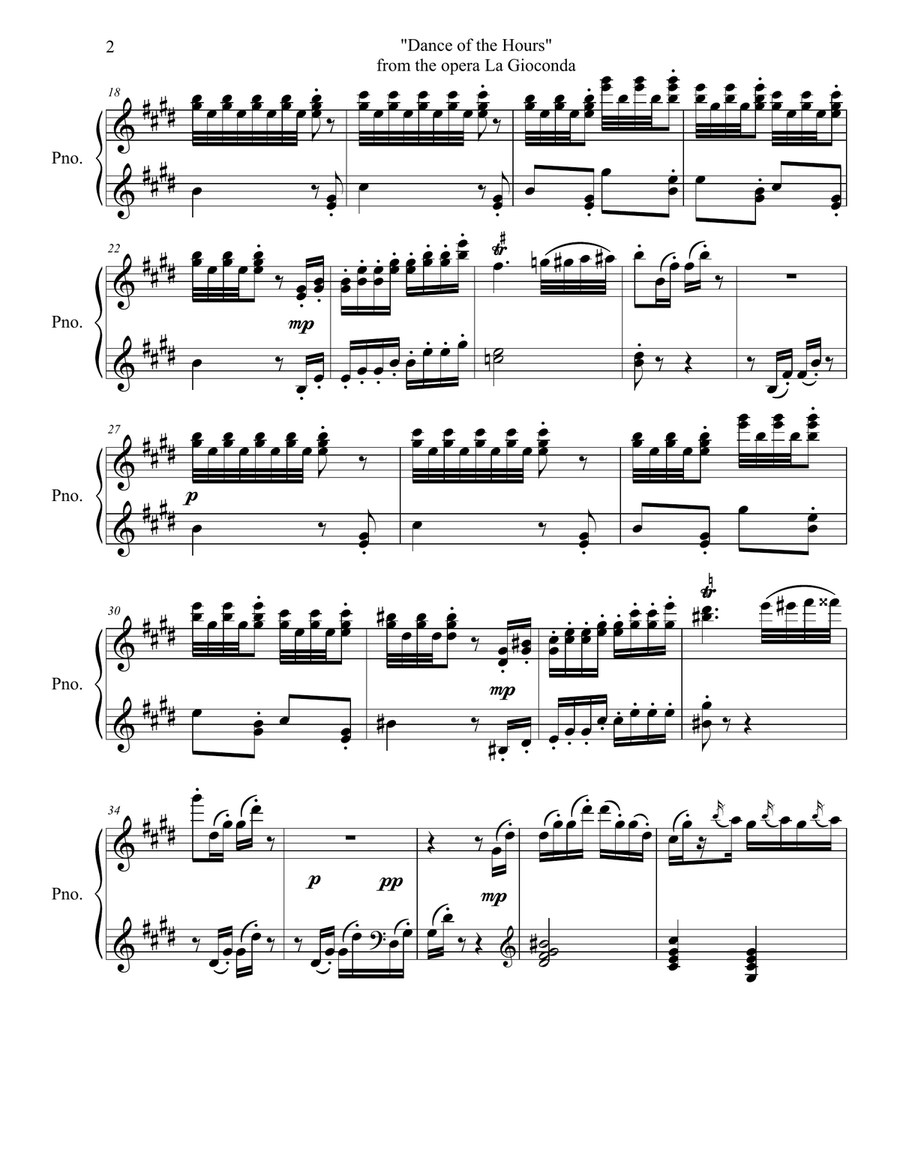 Dance of the Hours Dance of the Hours Piano Solo scores gallery preview page 3