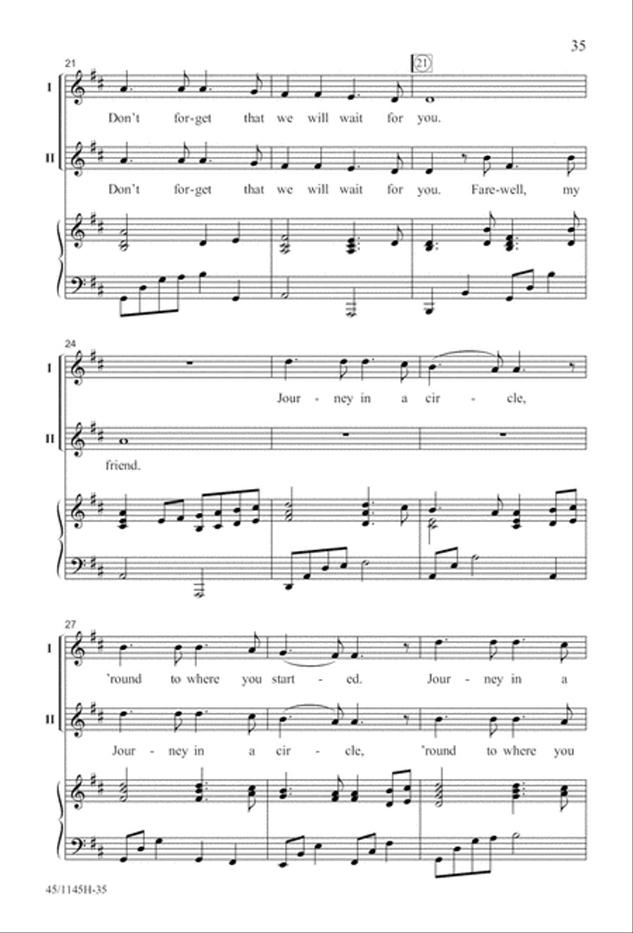 We Sing the World Around 2-Part scores gallery preview page 36