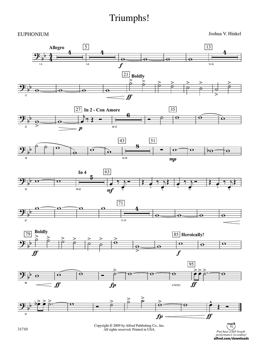 Triumphs!: Baritone B.C.