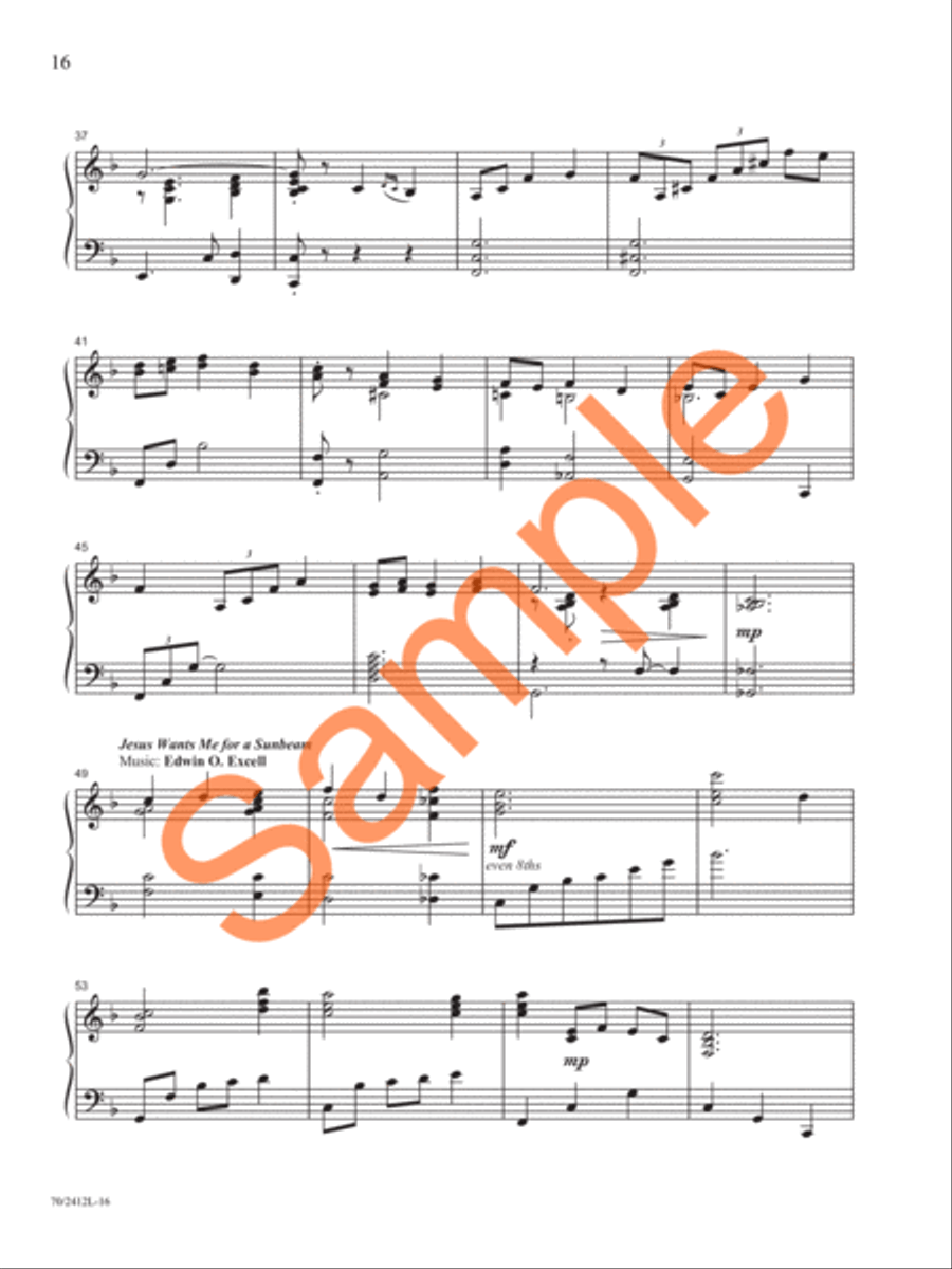 The Church Pianist's Library, Vol. 32 Piano Solo scores gallery preview page 11