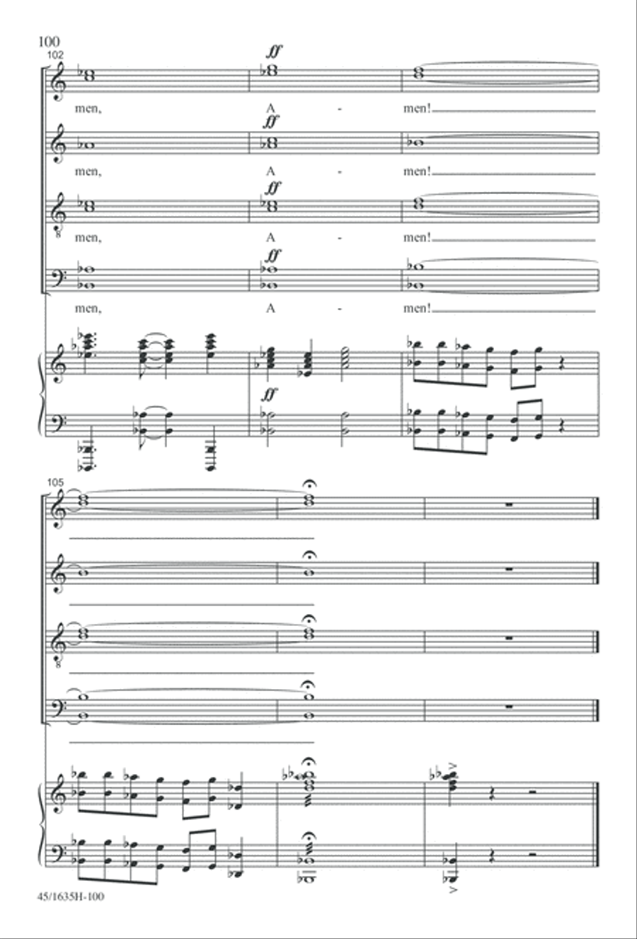 Mass: A Celebration of Love and Joy 4-Part scores gallery preview page 100