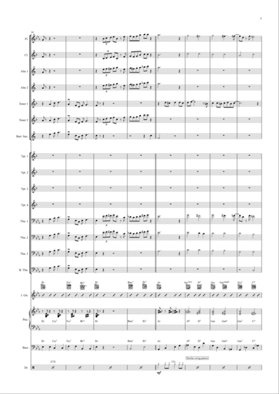Monsters Inc. Jazz Ensemble scores gallery preview page 6