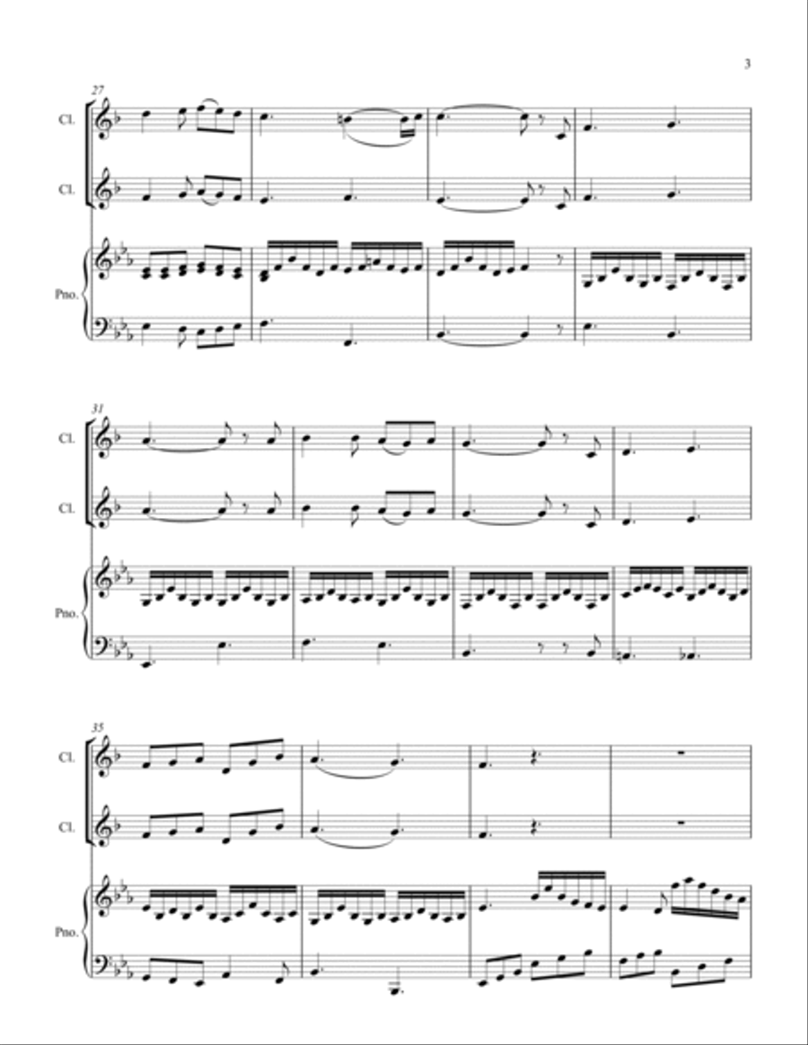 Plaisir d'Amour Clarinet Solo scores gallery preview page 3