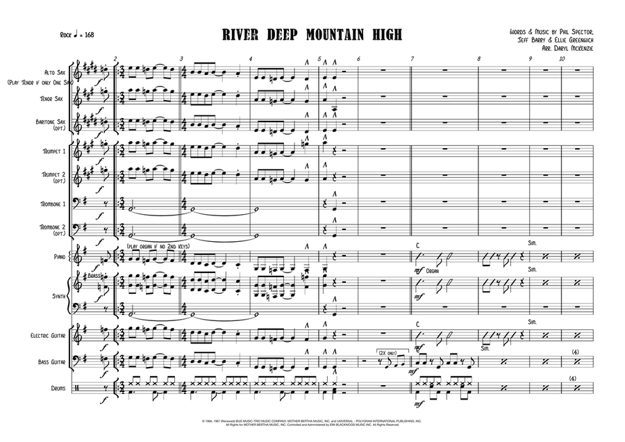 River Deep - Mountain High Large Ensemble scores gallery preview page 1