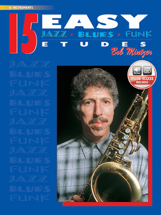 Book cover for 15 Easy Jazz, Blues & Funk Etudes