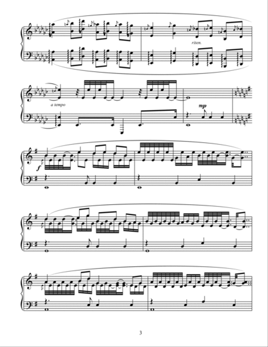 Cantonese Opera Paraphrase Piano Solo scores gallery preview page 3