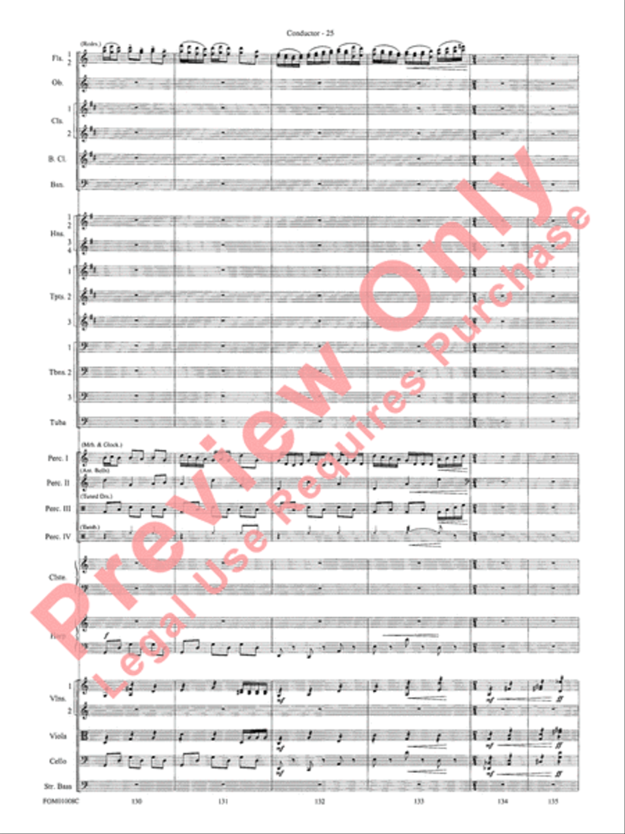 Harry Potter Symphonic Suite Full Orchestra scores gallery preview page 28