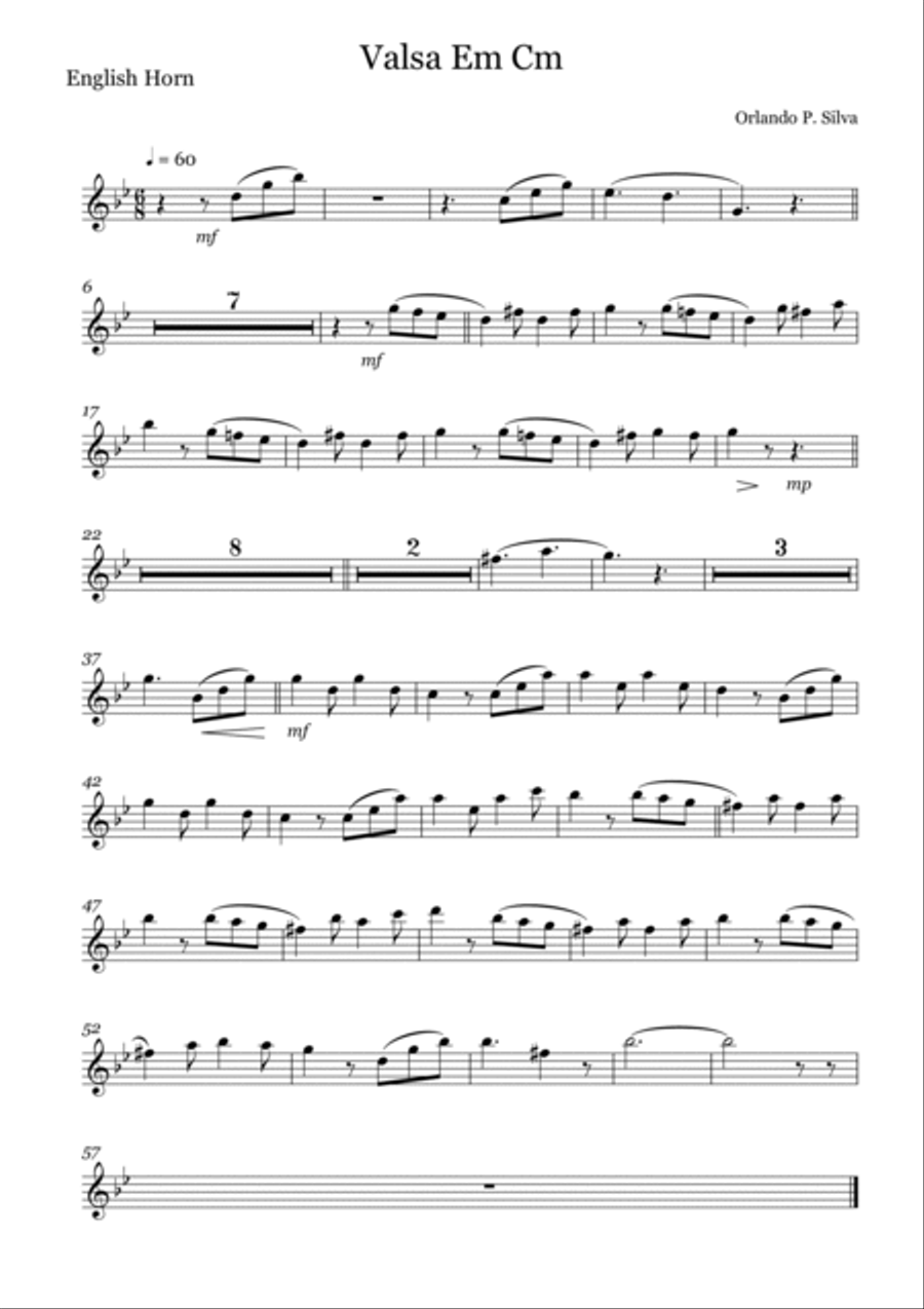 Valse in C minor Chamber Music scores gallery preview page 3