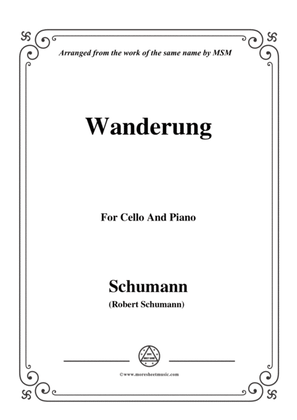 Book cover for Schumann-Wanderung,for Cello and Piano
