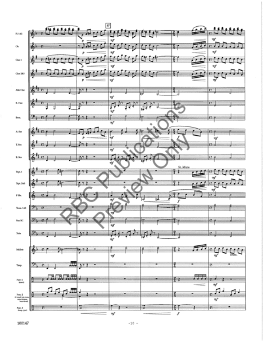 Rivers Concert Band scores gallery preview page 13