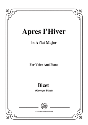 Bizet-Apres I'Hiver in A flat Major,for voice and piano