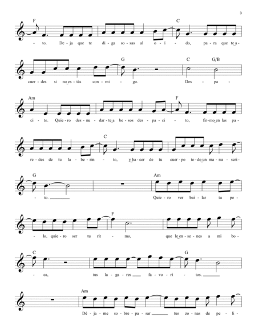 Despacito Despacito Voice scores gallery preview page 3