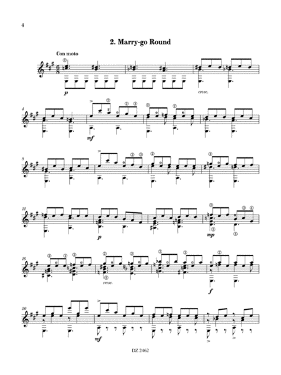 Attractions Classical Guitar scores gallery preview page 4