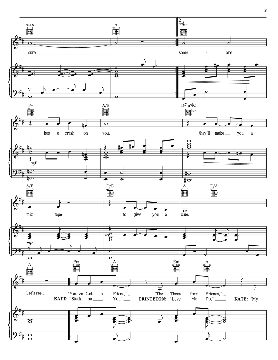 Mix Tape (from Avenue Q) Piano, Vocal, Guitar scores gallery preview page 3