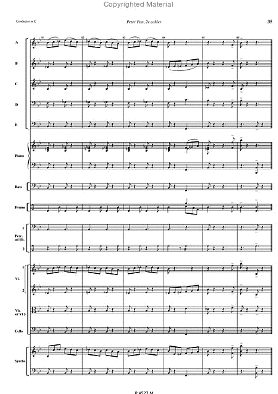 Peter Pan Cahier 2 Peter Pan Cahier 2 Orchestra scores gallery preview page 5