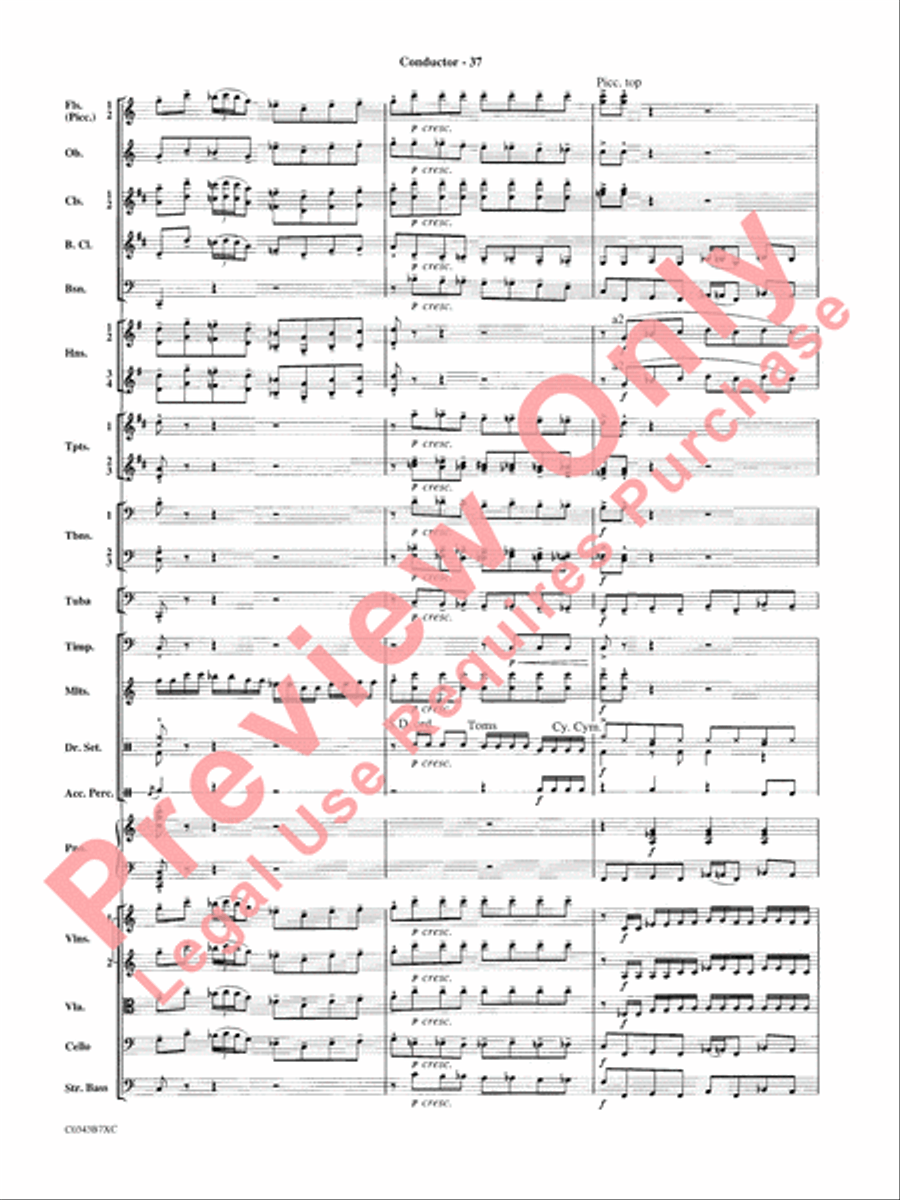 A Tribute to Henry Mancini Full Orchestra scores gallery preview page 40