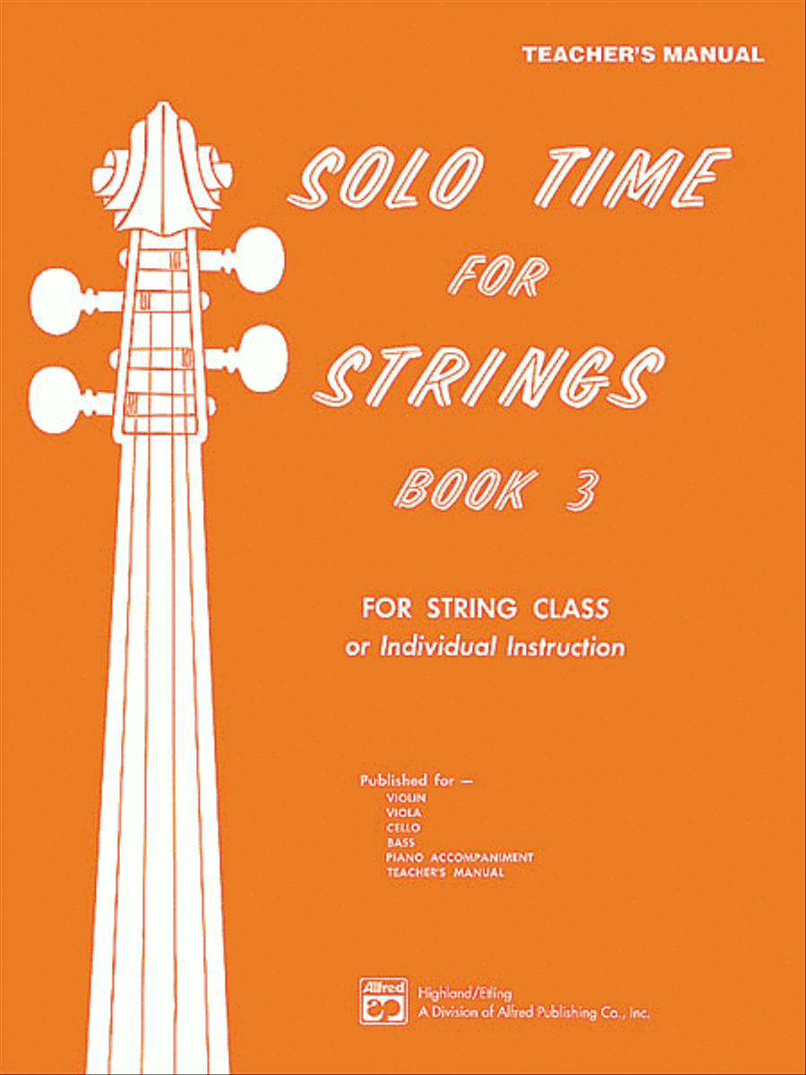 Solo Time for Strings, Book 3 Chamber Orchestra scores gallery preview page 1
