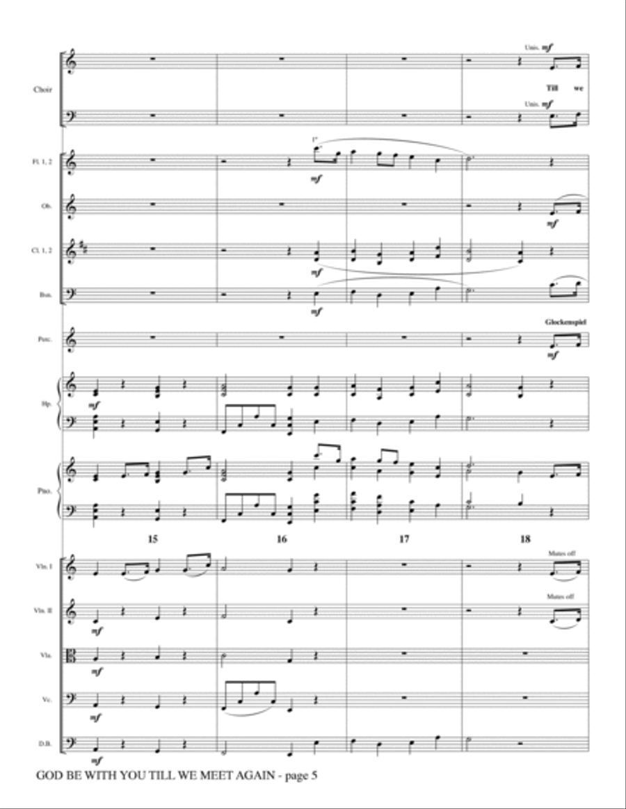 God Be With You Till We Meet Again - Full Score Choir scores gallery preview page 4