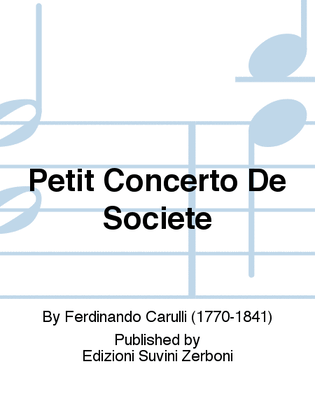 Book cover for Petit Concerto De Societe