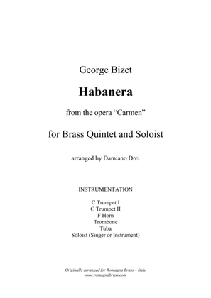 Book cover for Habanera from Carmen (Brass Quintet and soloist)