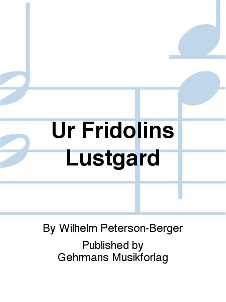 Ur Fridolins Lustgard Voice scores gallery preview page 1