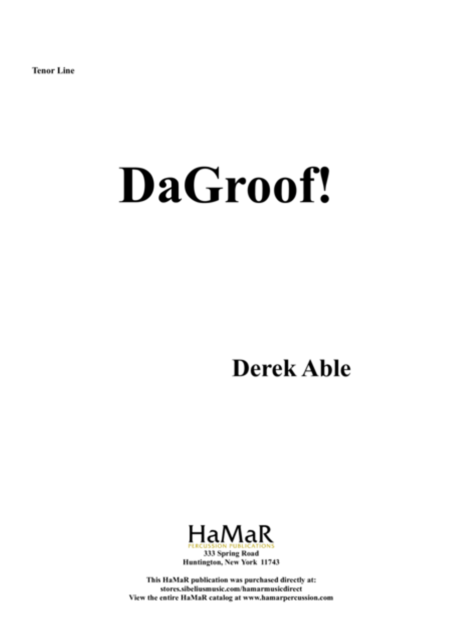 DaGroof! DaGroof! Snare Drum scores gallery preview page 1