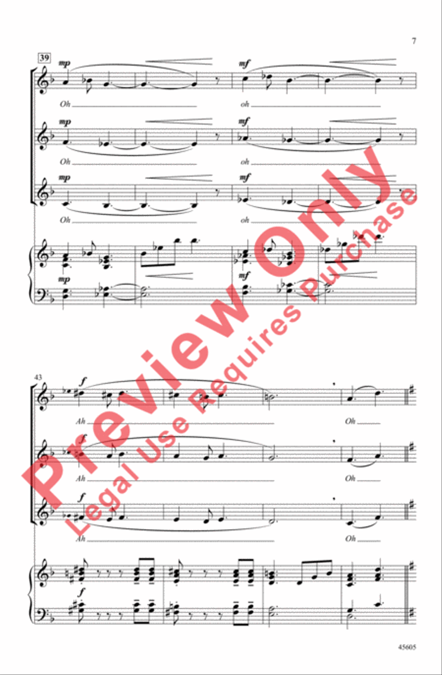 Who Has Seen the Wind? Women's Choir scores gallery preview page 7