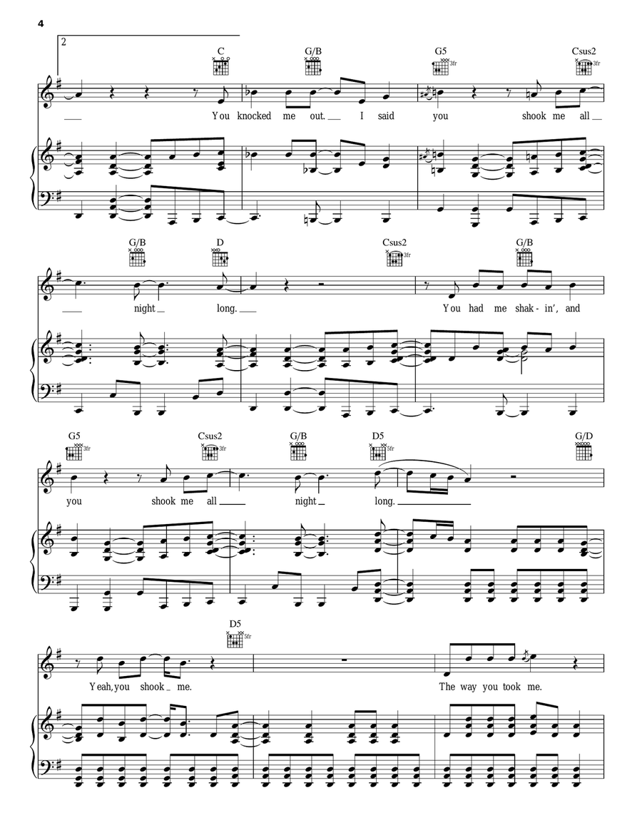 You Shook Me All Night Long Acoustic Guitar scores gallery preview page 4