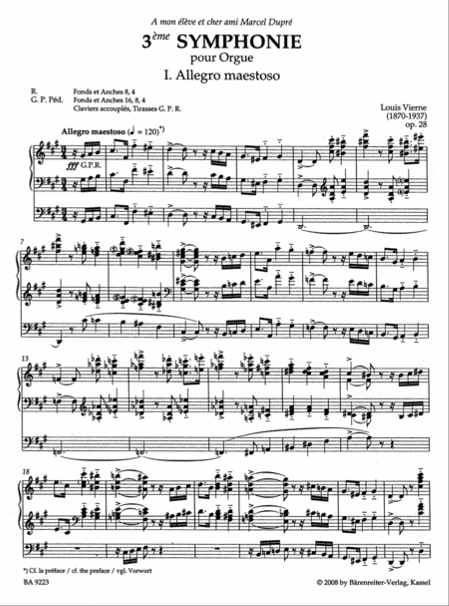 3eme Symphonie, Op. 28 Organ scores gallery preview page 2