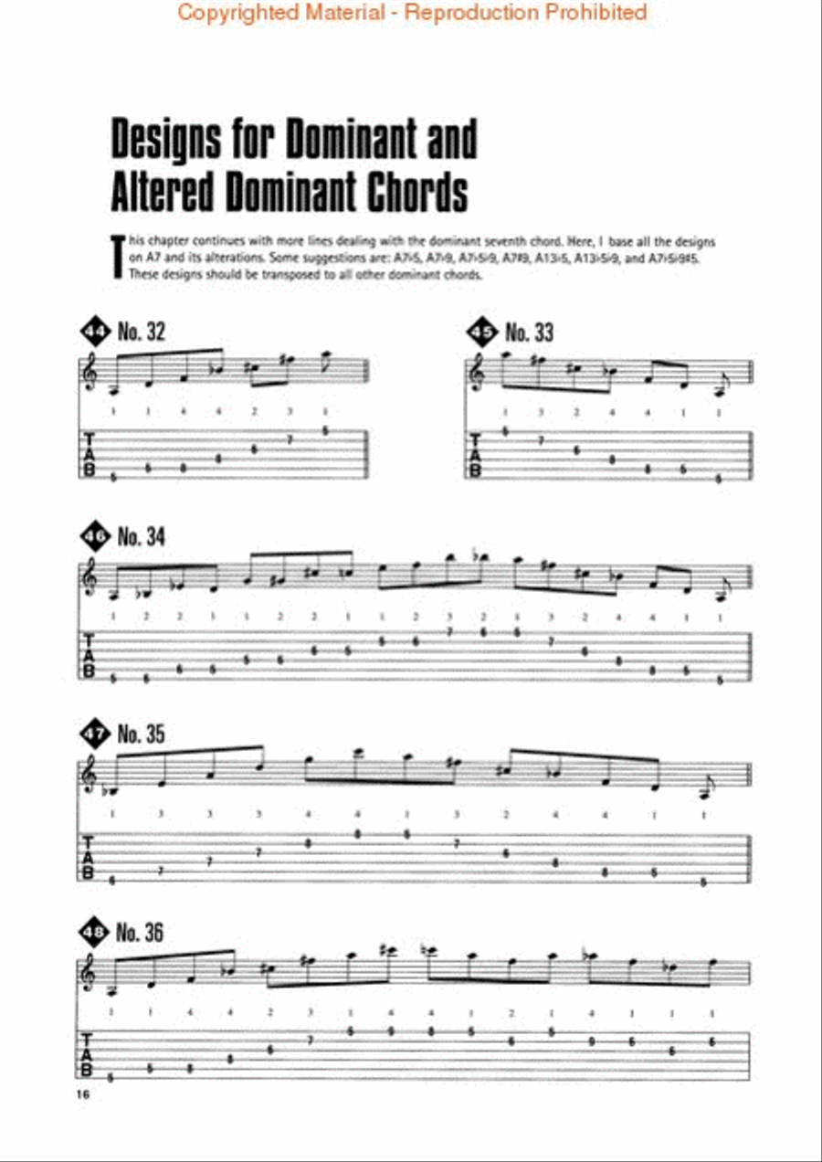 Intervallic Designs for Jazz Guitar Electric Guitar scores gallery preview page 3