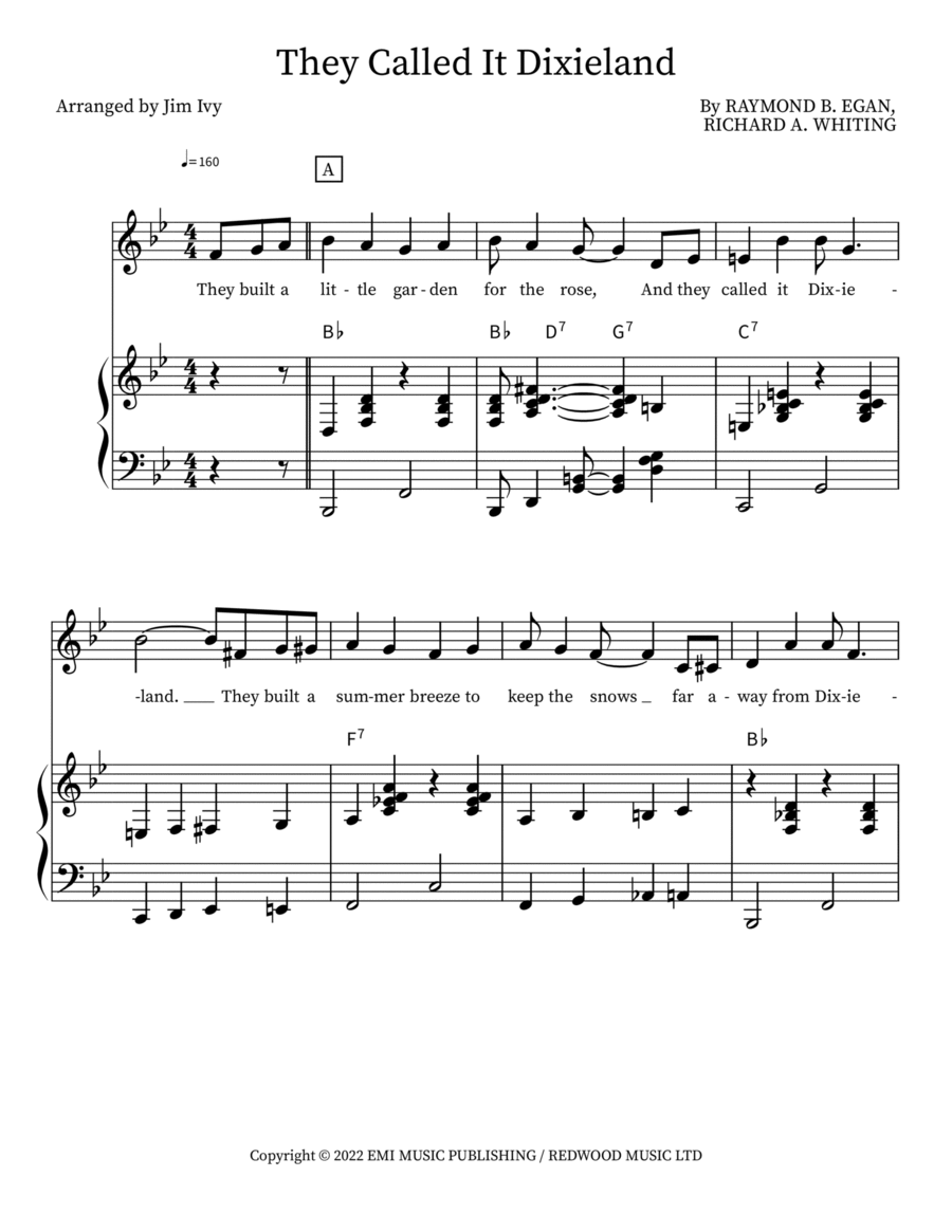 They Called It Dixieland Voice scores gallery preview page 1