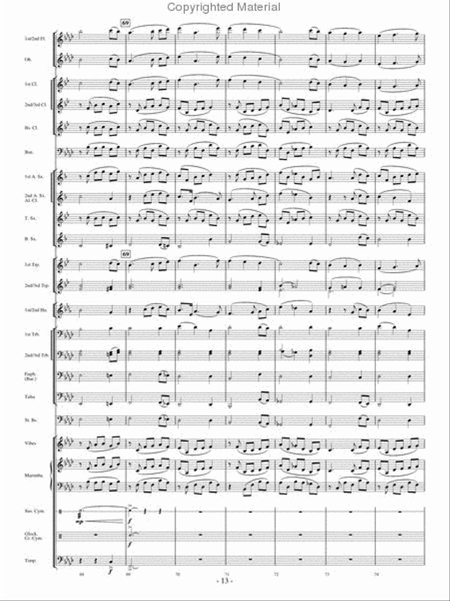 Heaven's Light Heaven's Light Concert Band scores gallery preview page 12