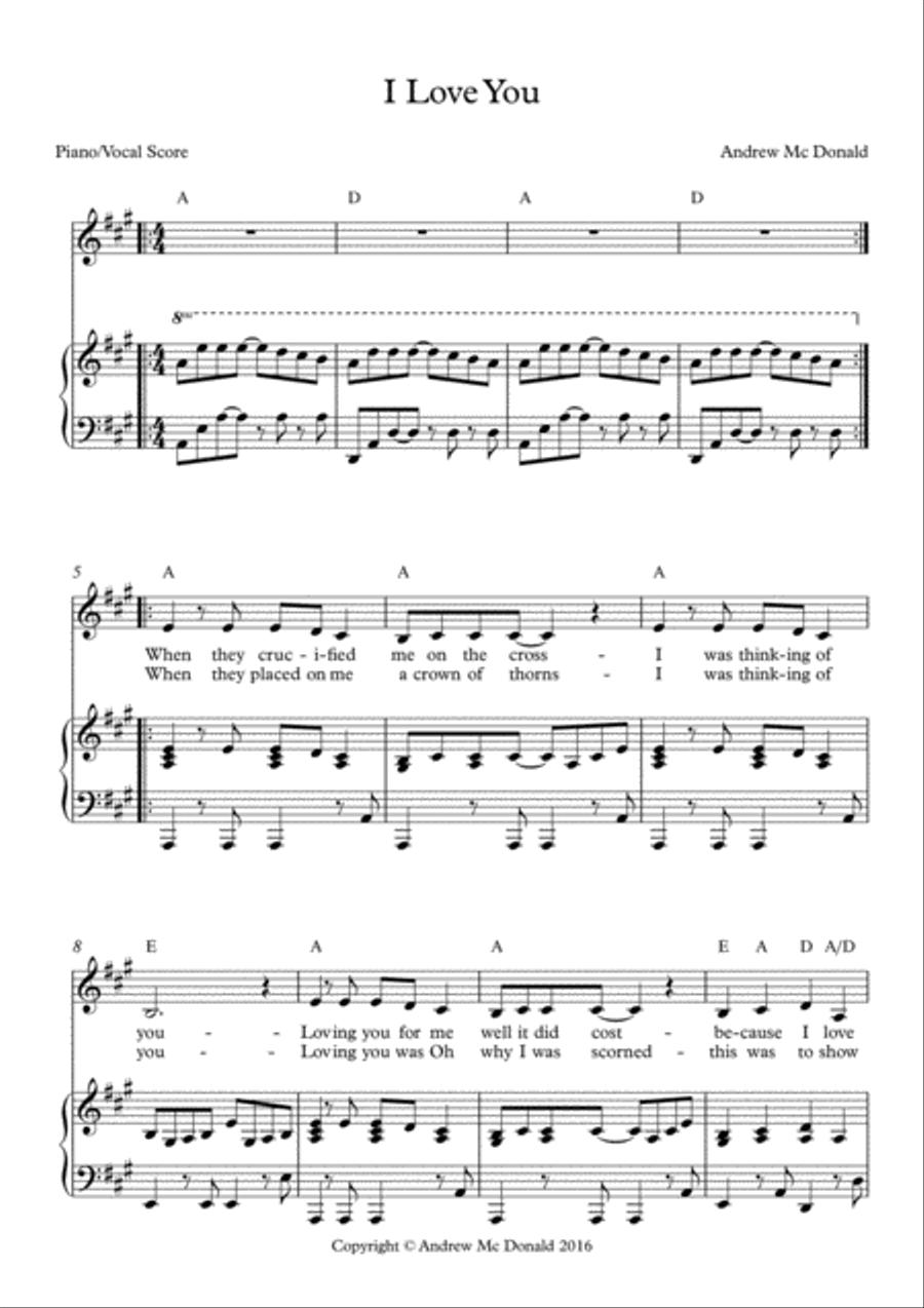I Love You Voice scores gallery preview page 2