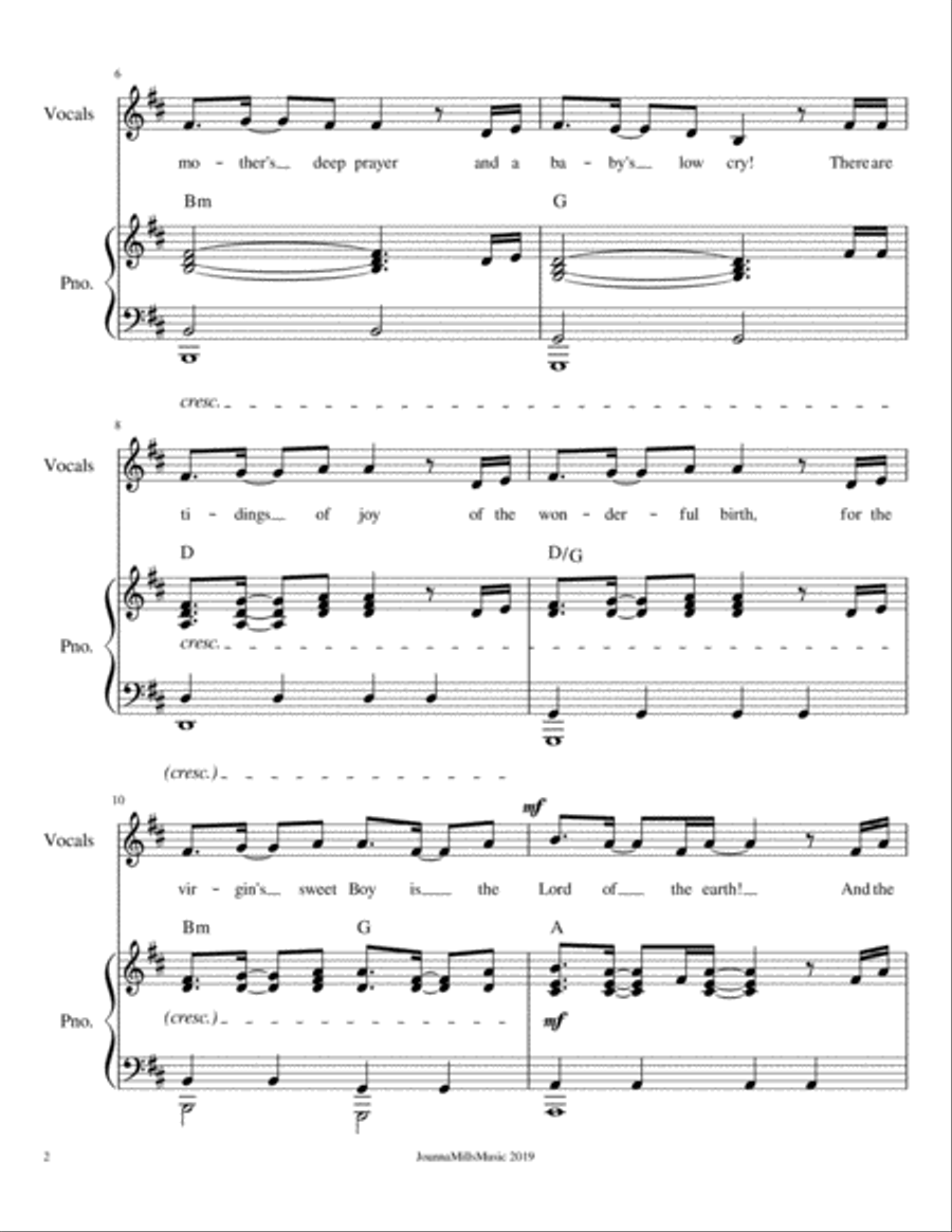 The Manger of Bethlehem (For Unison Choir) Unison Choir scores gallery preview page 3