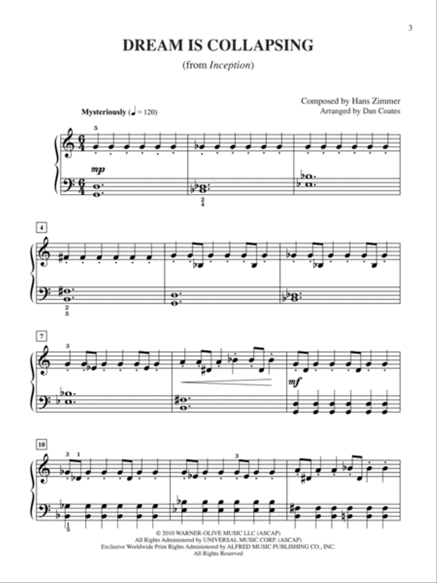 Dream Is Collapsing (from Inception) Small Ensemble scores gallery preview page 2
