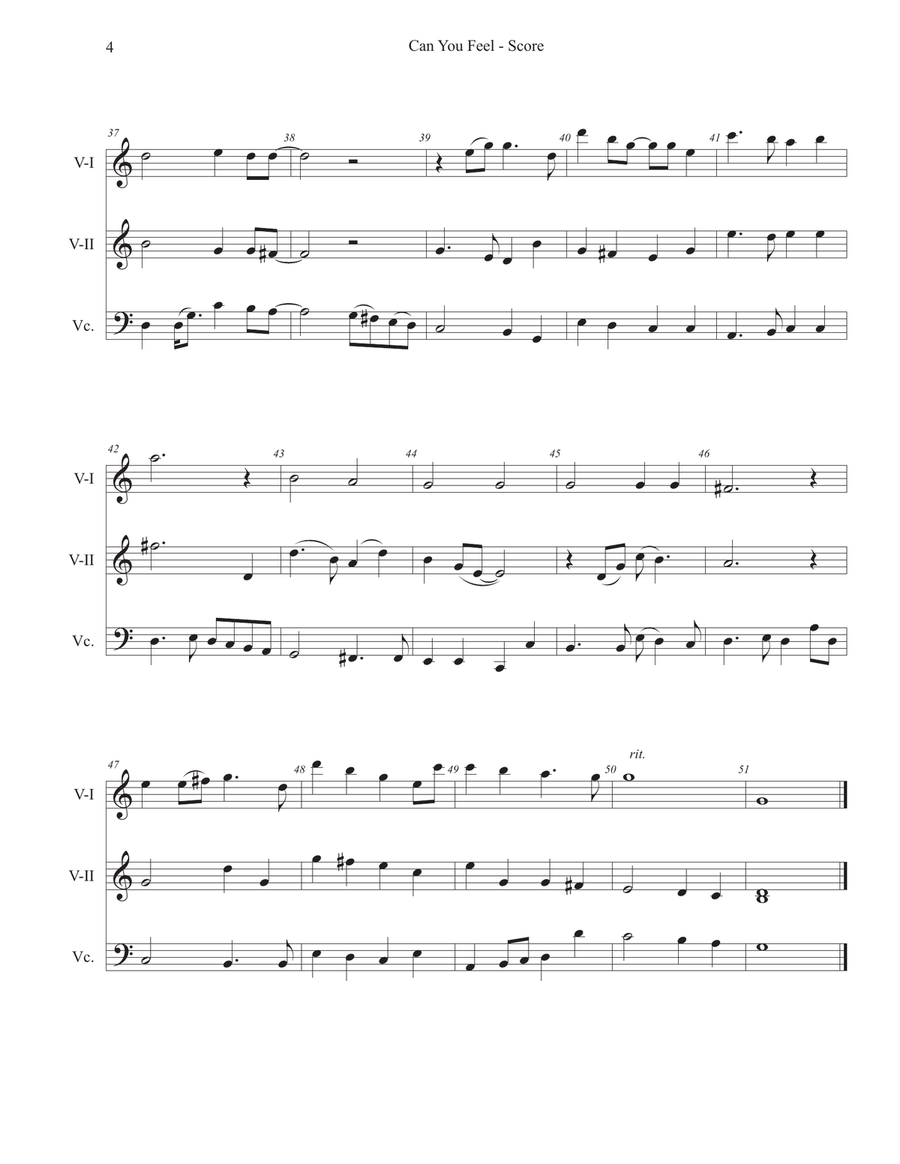 Can You Feel The Love Tonight String Trio scores gallery preview page 4