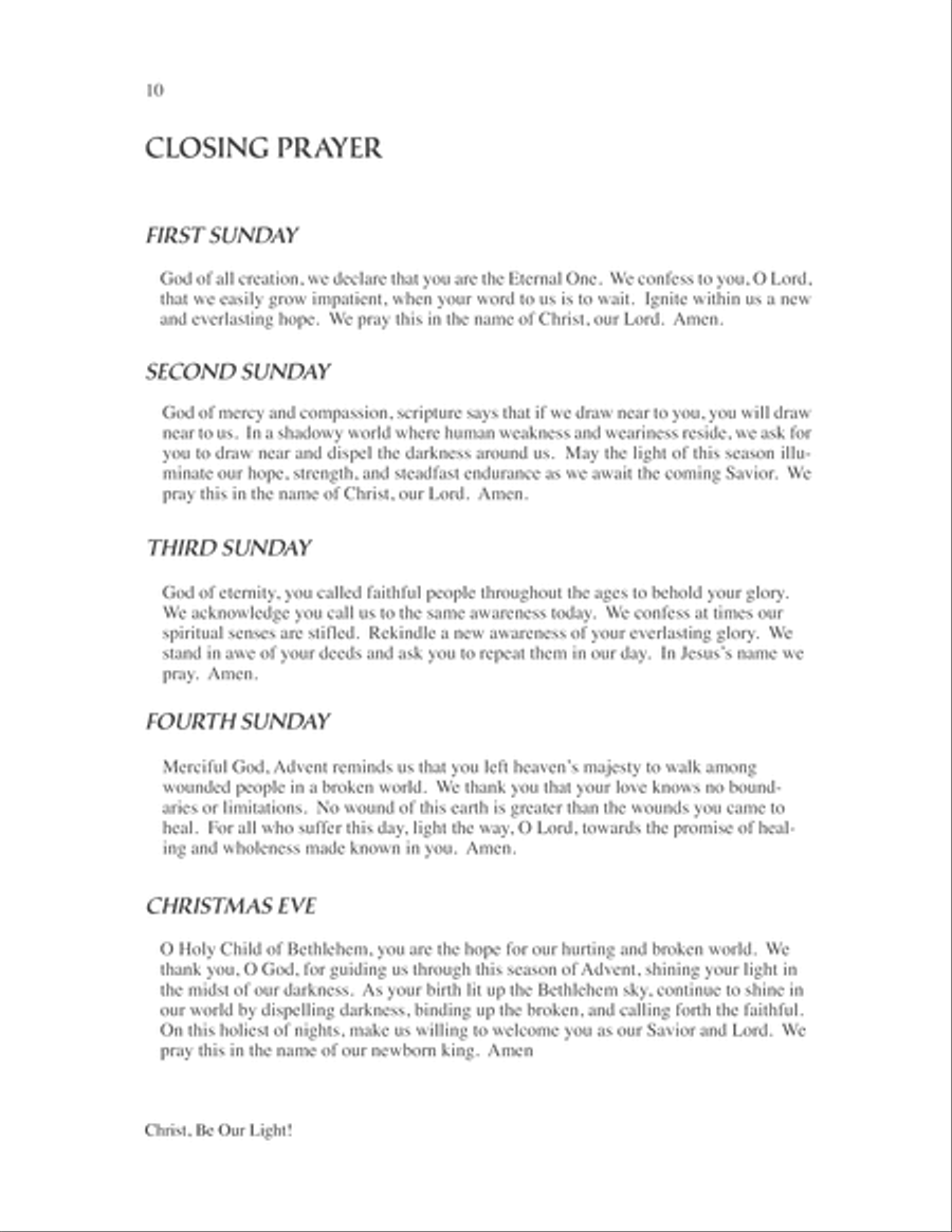 Christ, Be Our Light 4-Part scores gallery preview page 10