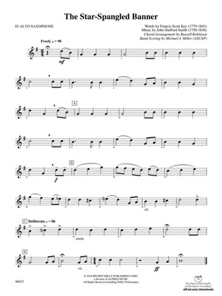 The Star-Spangled Banner: E-flat Alto Saxophone