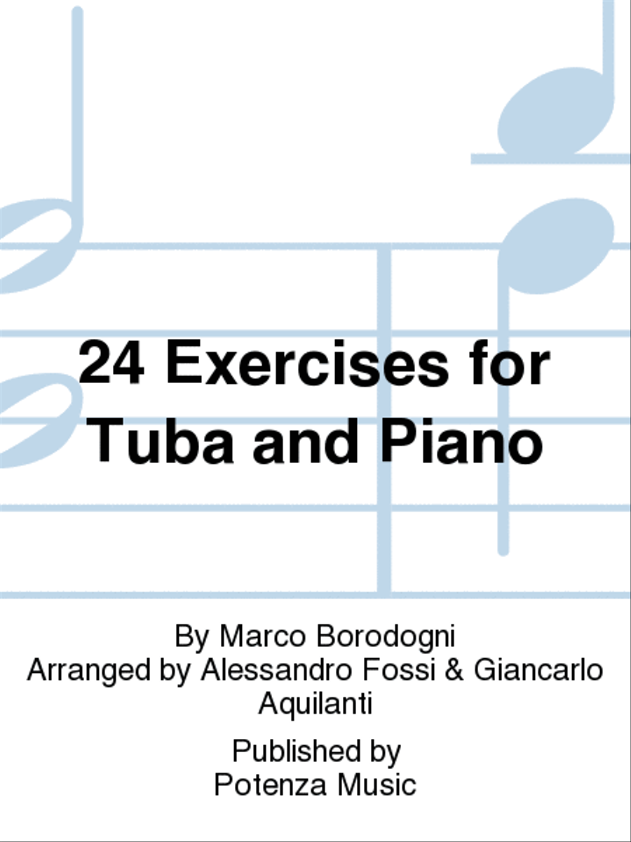 24 Exercises for Tuba and Piano Tuba scores gallery preview page 1