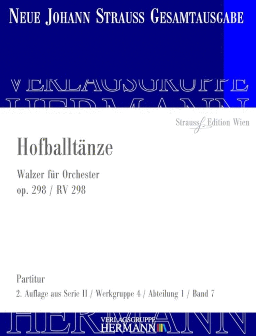 Hofballtänze Op. 298 RV 298 Orchestra scores gallery preview page 1