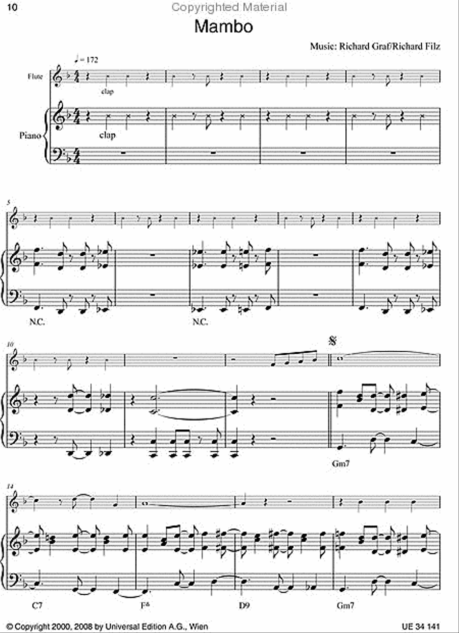 Cuba - Play Along Flute Chamber Music scores gallery preview page 5