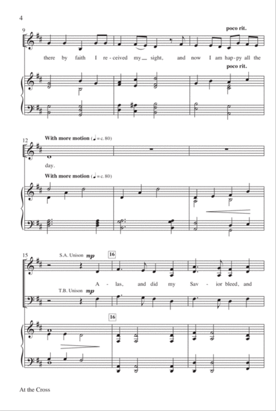 At the Cross 4-Part scores gallery preview page 5