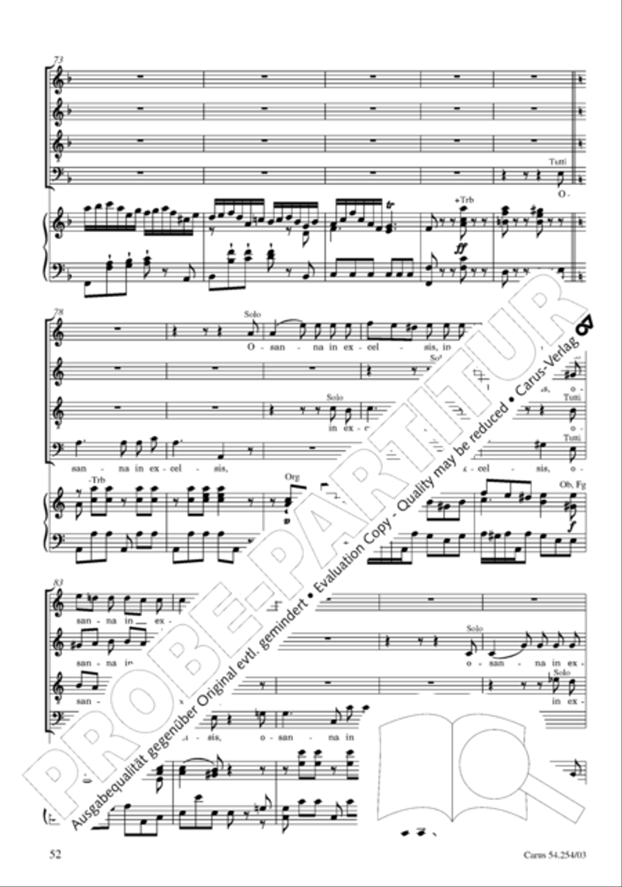 Missa Sancti Hieronymi 4-Part scores gallery preview page 53